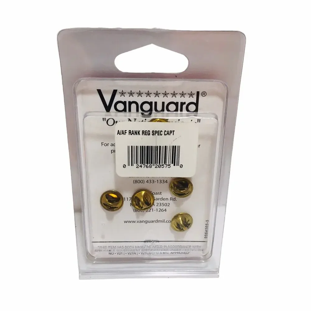 A/AF Rank Military Pins Vanguard Hard Corps NEW NIP
